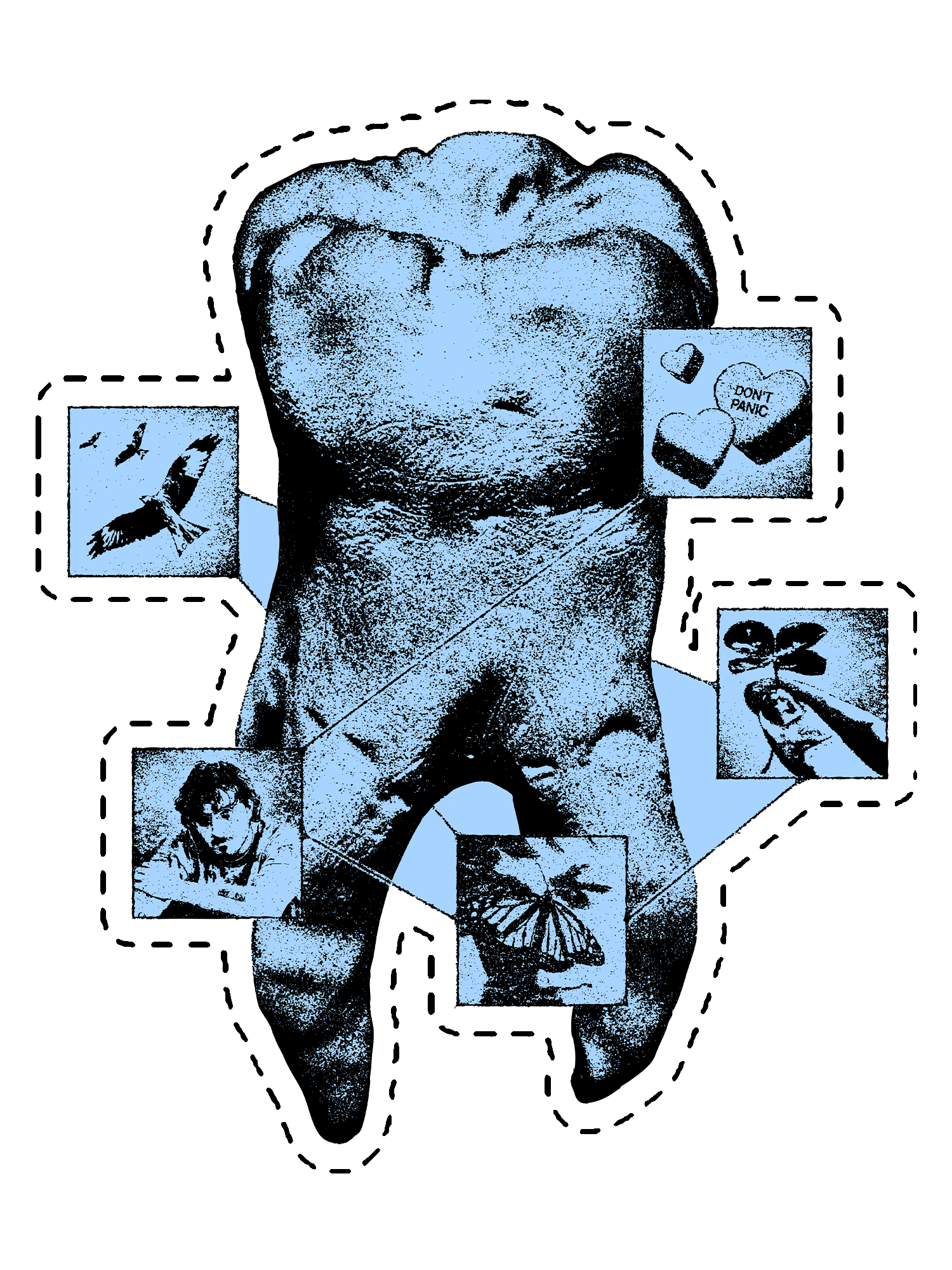 DON'T PANIC "tooth fairy" sticker